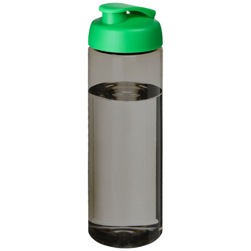 Bidon de sport publicitaire 850 ml Ocean Plastic H2O Active® Charbon et Vert